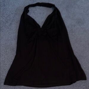 White House Black Market Black Halter Top